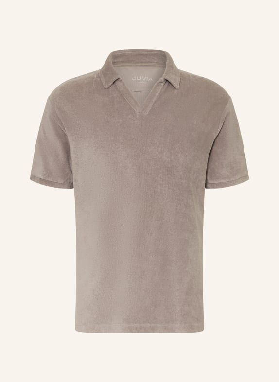 Juvia Frottee-Poloshirt GRAU
