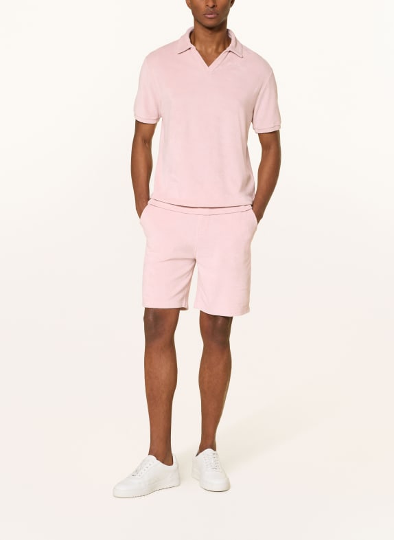 Juvia Frotté-poloskjorte ROSÉ