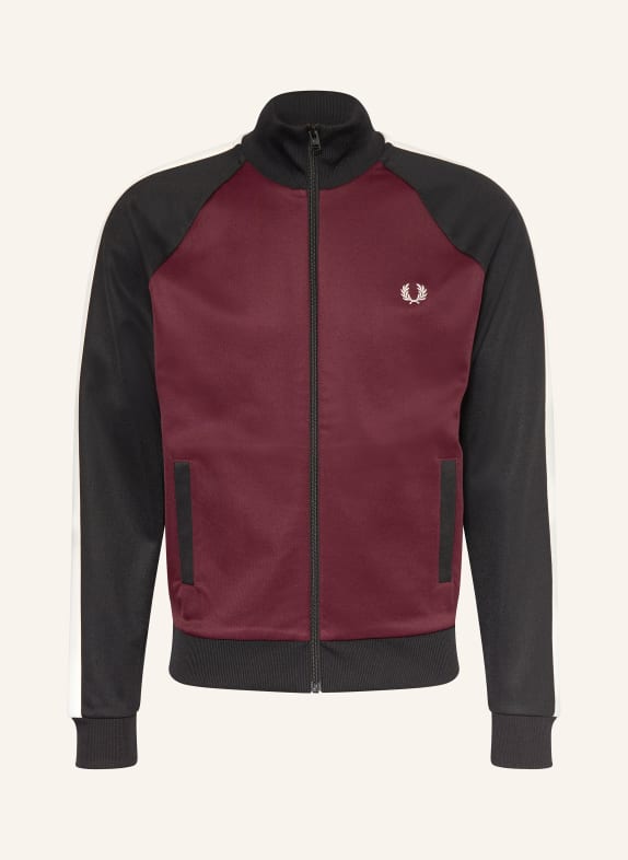 FRED PERRY Sweat-Troyer DUNKELROT / WEISS / SCHWARZ