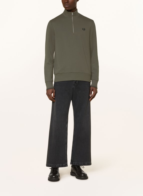 FRED PERRY Sweatshirt met capuchon KAKI