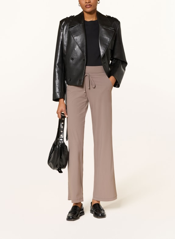 RAFFAELLO ROSSI Jersey broek CANDICE in joggingstijl TAUPE