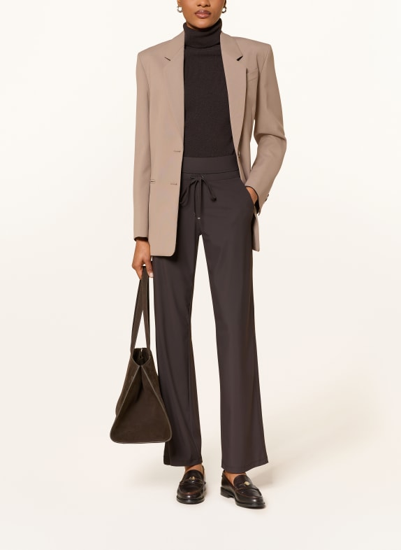 RAFFAELLO ROSSI Jersey broek CANDICE in joggingstijl MARRON FONCÉ