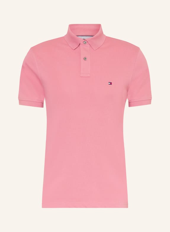 TOMMY HILFIGER Piqué-Poloshirt Slim Fit ROSA
