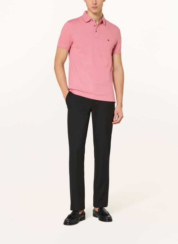 TOMMY HILFIGER Piqué-Poloshirt Slim Fit ROSA