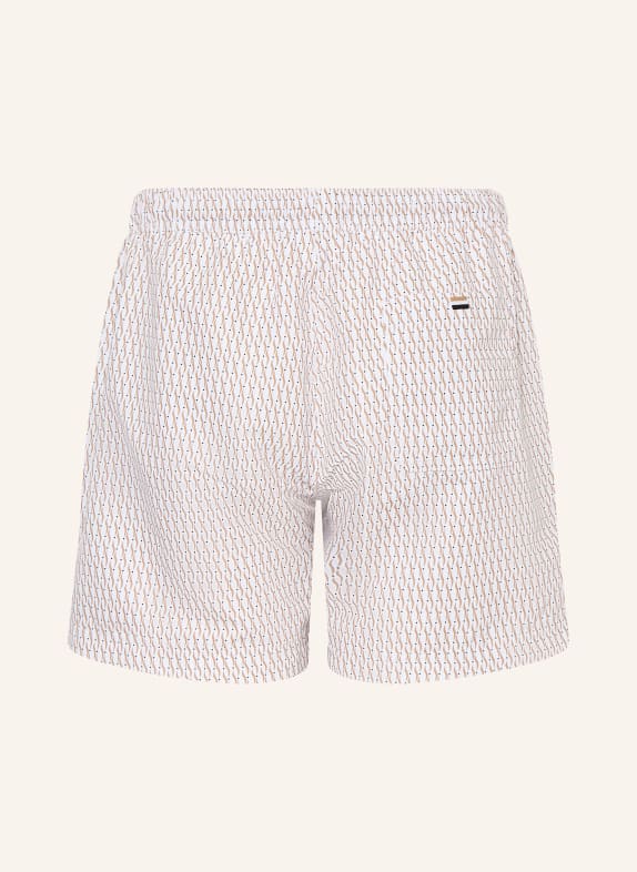 BOSS Zwemshort VIBE ECRU / BRUIN / DONKERBLAUW