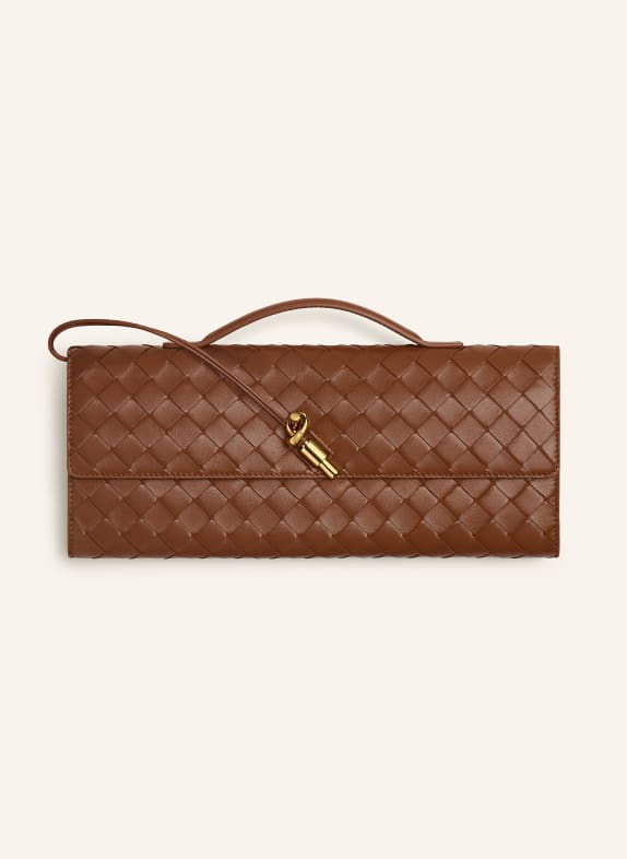 BOTTEGA VENETA Clutch ANDIAMO AMBER / MUSE BRASS