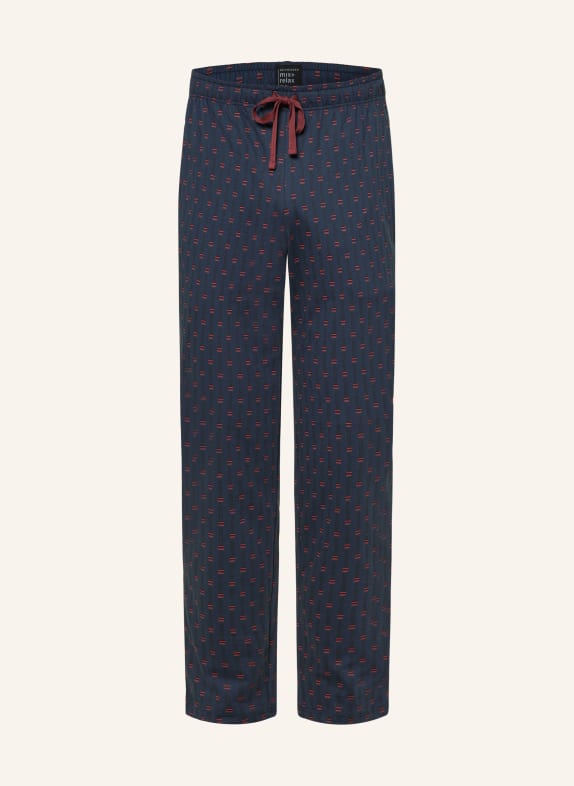 SCHIESSER Pajama pants MIX+RELAX BLUE / DARK RED / RED