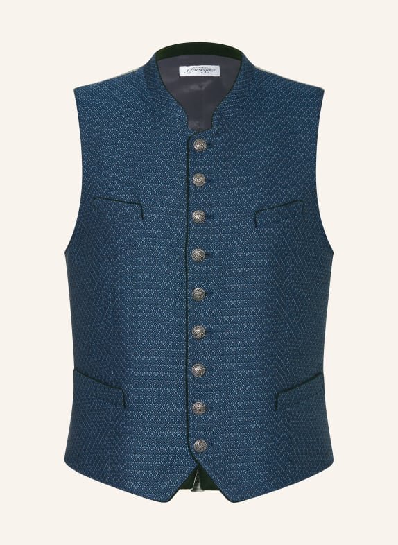 Grasegger Trachtenweste VOITL DUNKELBLAU / PETROL