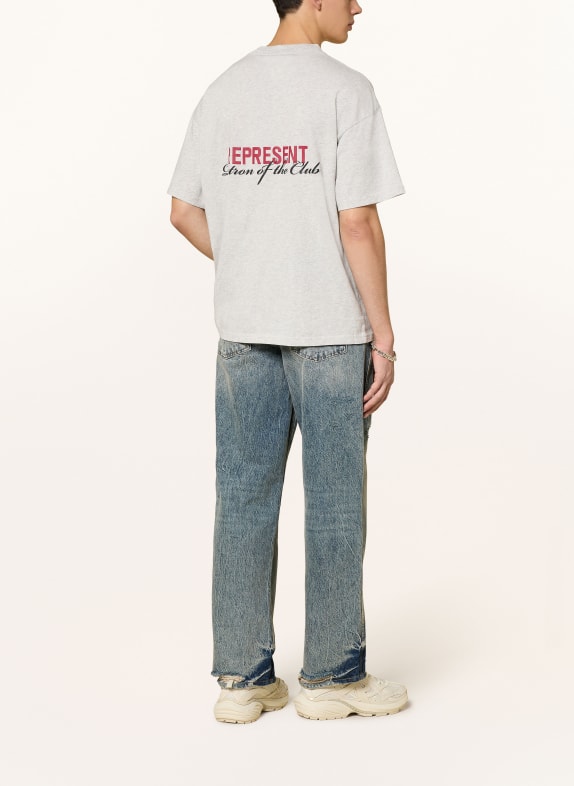 REPRESENT T-shirt PATRON OF THE CLUB LICHTGRIJS