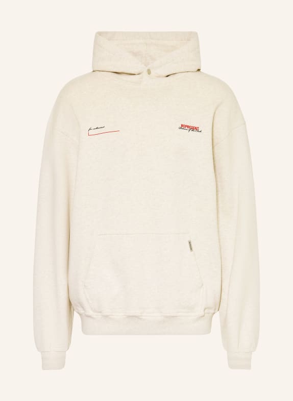 REPRESENT Bluza z kapturem PATRON OF THE CLUB JASNOCZARY