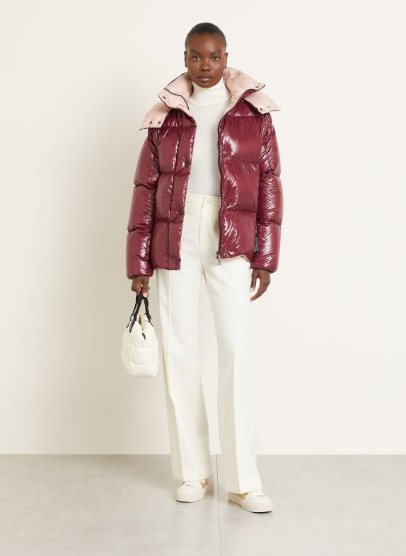 MONCLER Daunenjacke PARANA DUNKELROT / HELLROSA