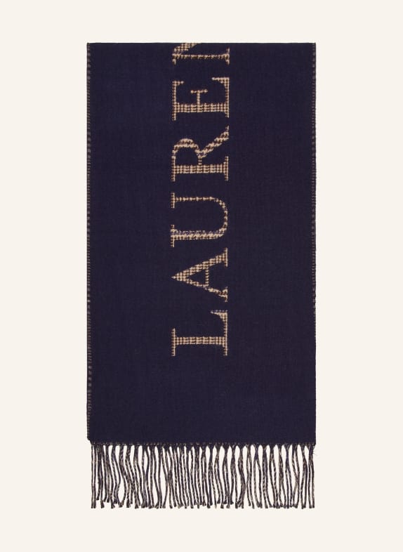 LAUREN RALPH LAUREN Schal DUNKELBLAU / HELLBRAUN