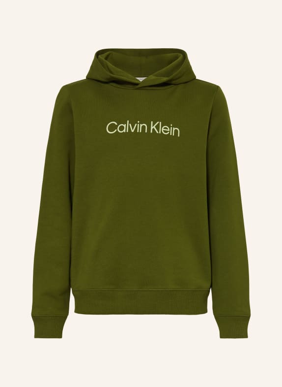 Calvin Klein Hoodie LOGO REG OLIV