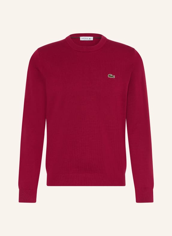 LACOSTE Sweater DARK RED