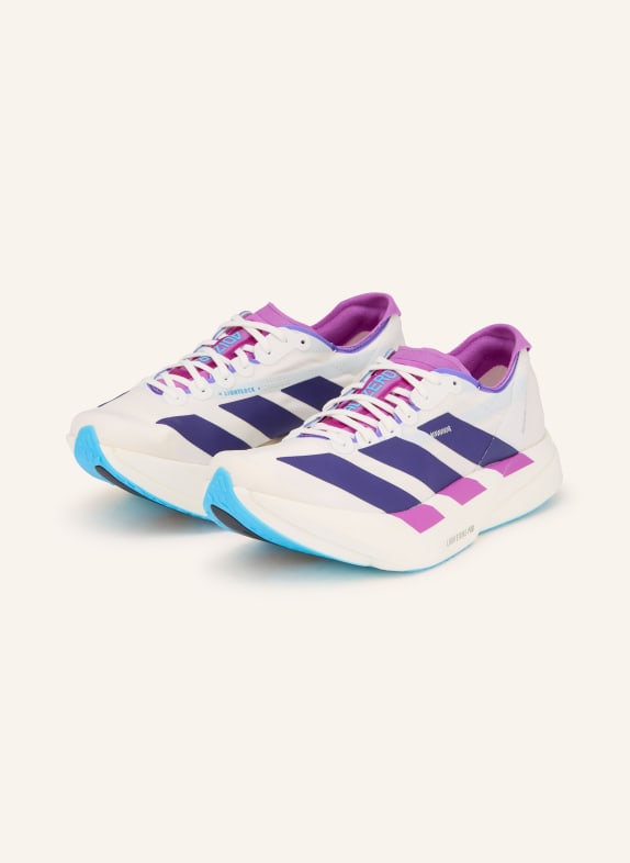 adidas Buty do biegania ADIZERO ADIOS PRO 4 BIAŁY / JASKRAWY FIOLETOWY / FIOLETOWY