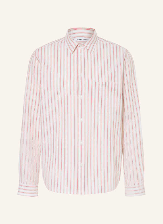 SAMSØE  SAMSØE SARYAN Regular Fit Shirt WHITE / BEIGE / RED