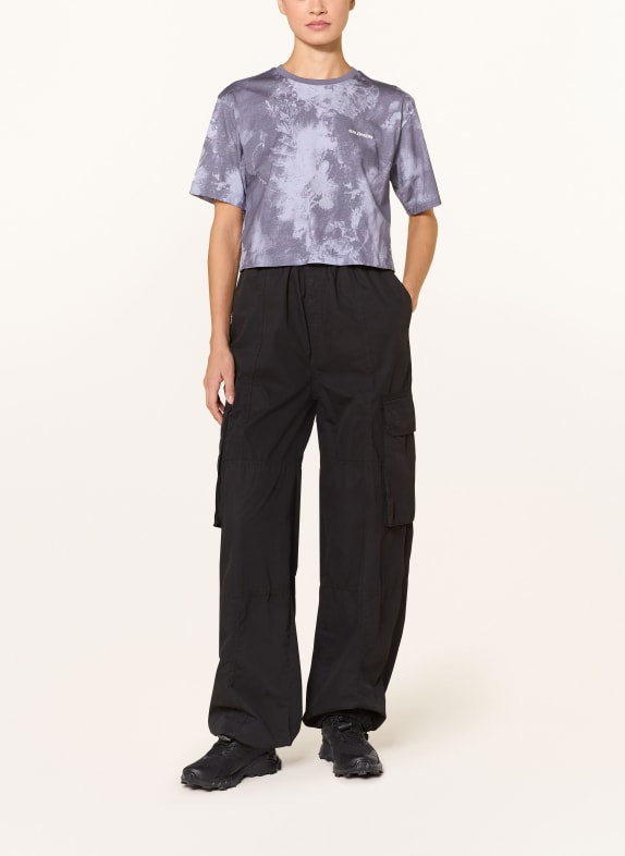 SALOMON T-shirt CANOPY LYSELILLA / MØRKELILLA