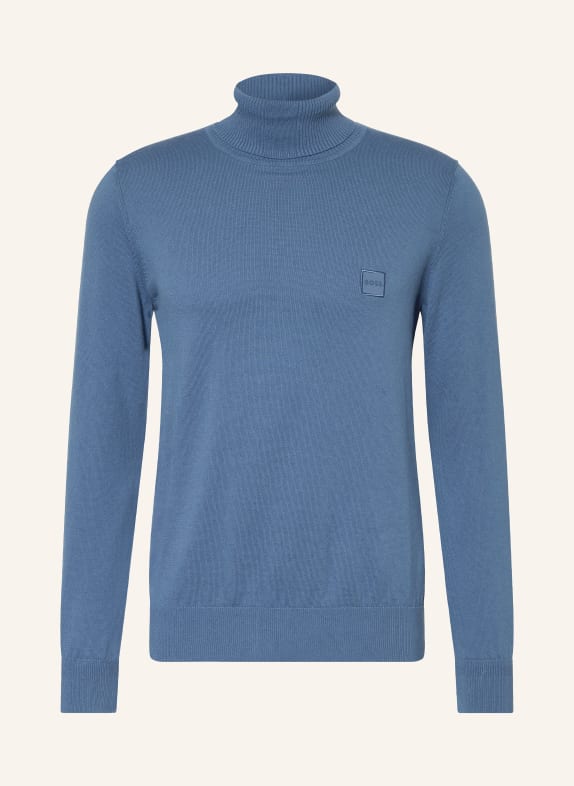 BOSS Rollkragenpullover AKIRO BLAU