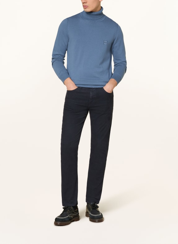 BOSS Rollkragenpullover AKIRO BLAU