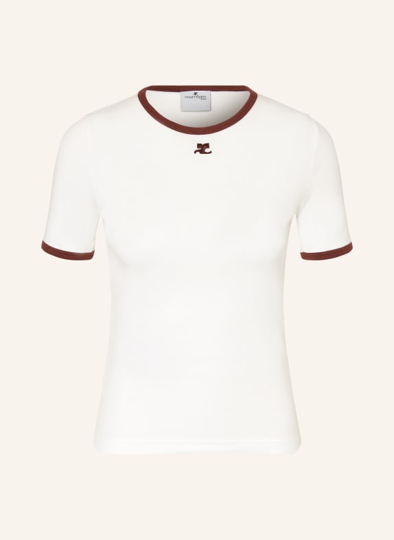 Courrèges T-Shirt CREME / DUNKELROT