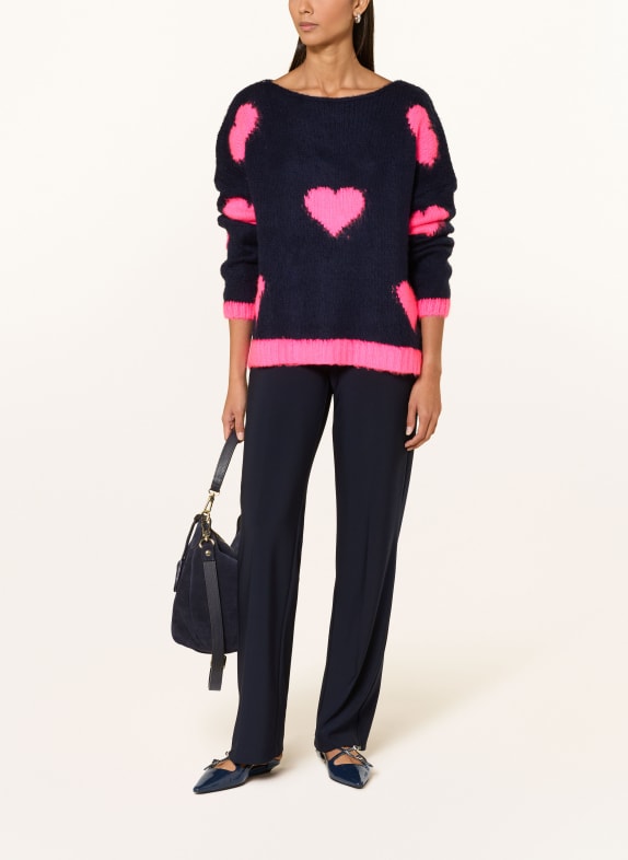 miss goodlife trui DONKERBLAUW / ROZE