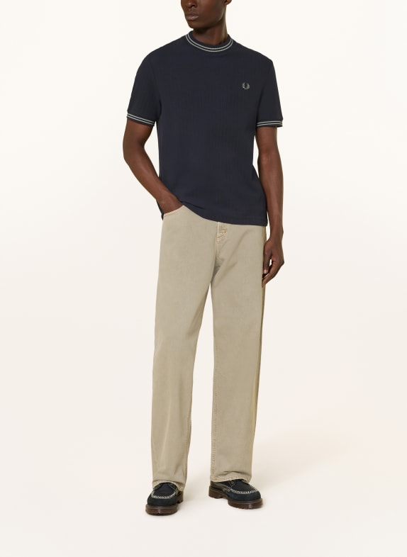 FRED PERRY T-shirt DONKERBLAUW