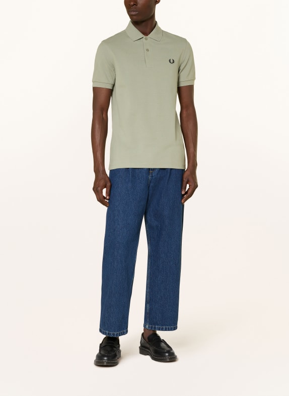 FRED PERRY Piqué poloshirt Regular Fit LICHTGROEN