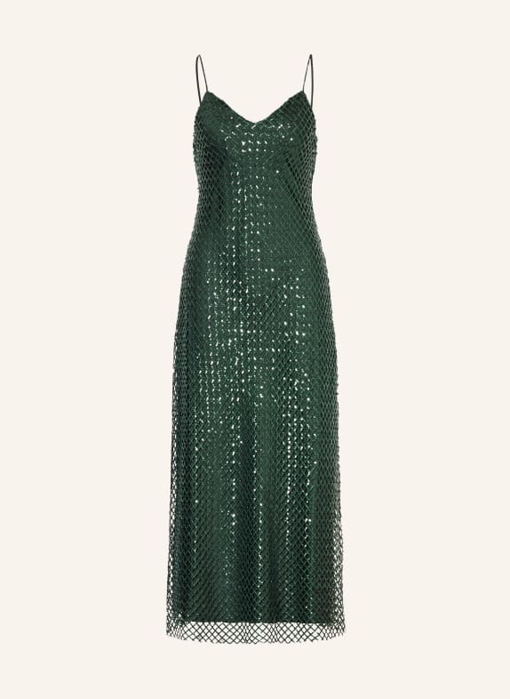 ALLSAINTS Kleid CHANTELLE mit Pailletten DUNKELGRÜN