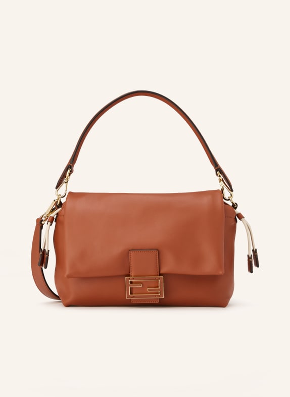 FENDI Handtasche MAMMA BAGUETTE MEDIUM COGNAC / GOLD