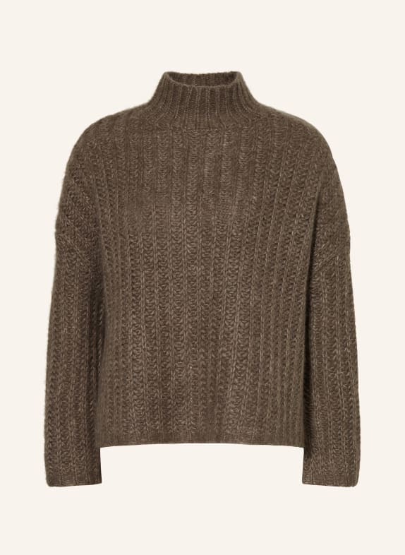 MRS & HUGS Cashmere-Pullover DUNKELBRAUN