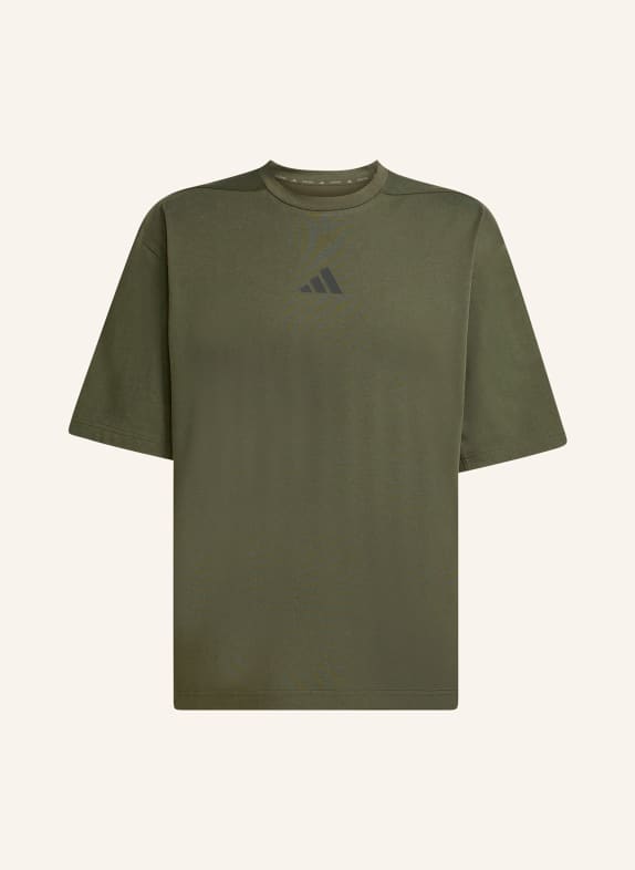 adidas Koszulka POWER OVERSIZE OLIWKOWY