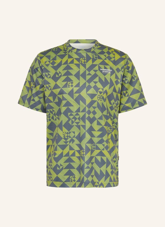 PAS NORMAL STUDIOS Koszulka do biegania BALANCE ZIELONY / CZIEMNOSZARY