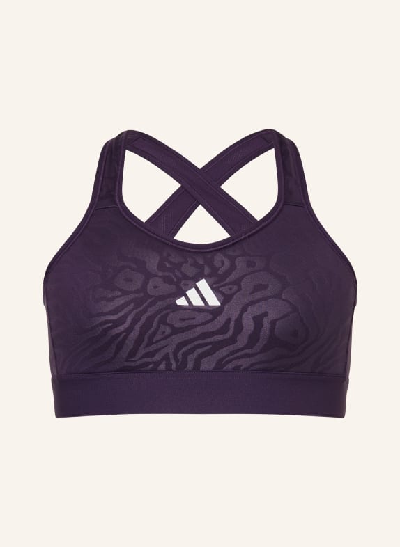 adidas Sport-BH ALL SPORTS mit Mesh LILA / WEISS