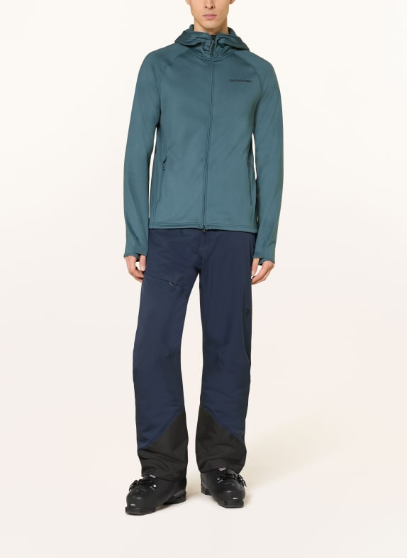 Peak Performance Midlayer-jas ZIP HOOD BLAUWGRIJS