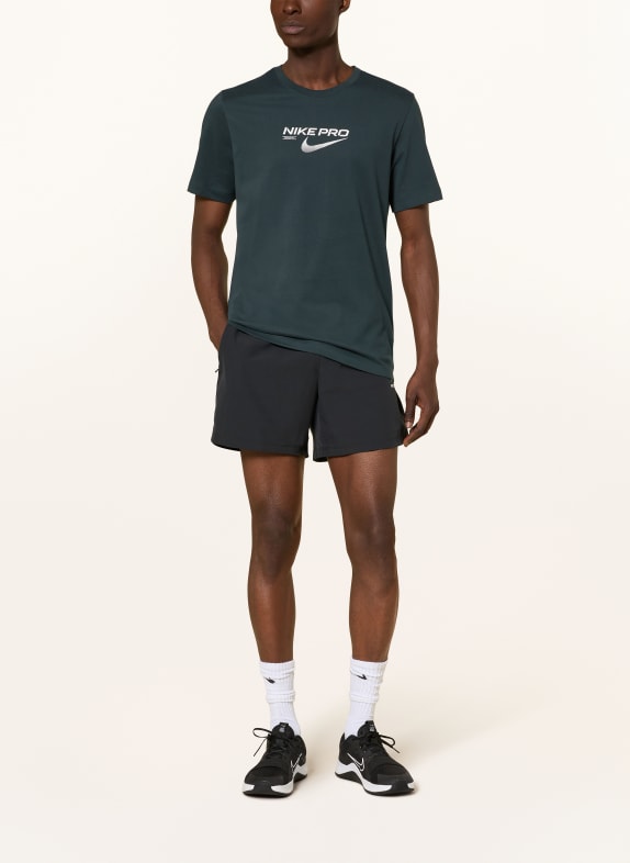 Nike T-shirt PRO TRAINING DONKERGRIJS