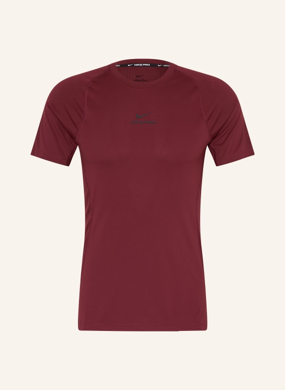 Nike T-shirt PRO CIEMNOCZERWONY