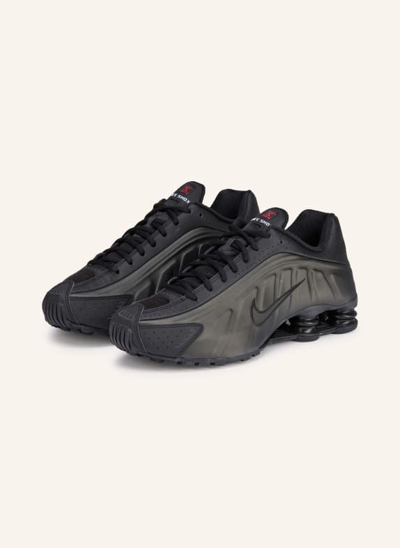 Nike Sneakersy SHOX R4 CZARNY / CIEMNOZIELONY