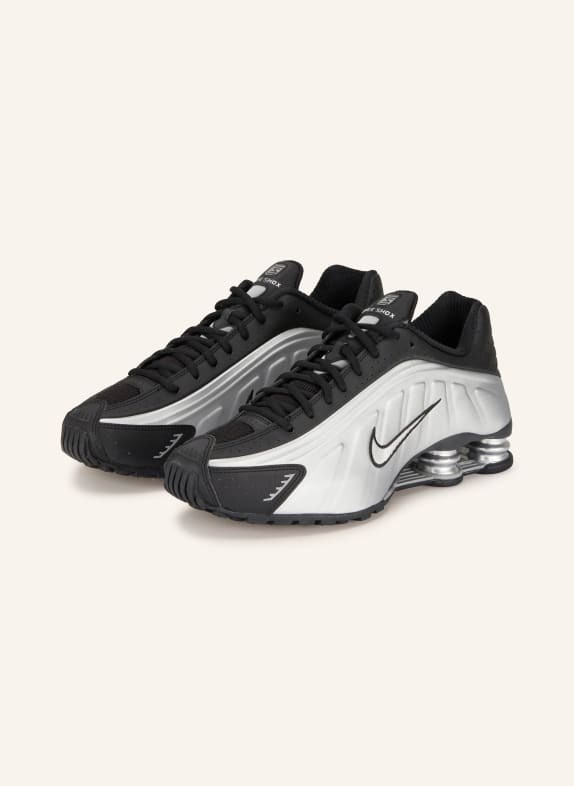 Nike Sneakersy SHOX R4 SREBRNY / CZARNY