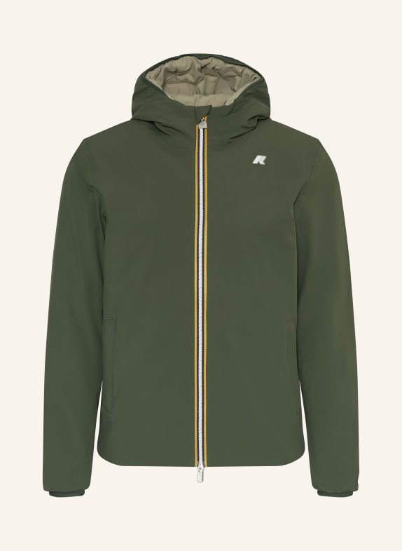 K-WAY Jacke JACK ST DUNKELGRÜN / BEIGE