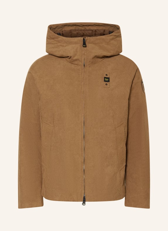 Blauer Cordjacke HATCH BRAUN
