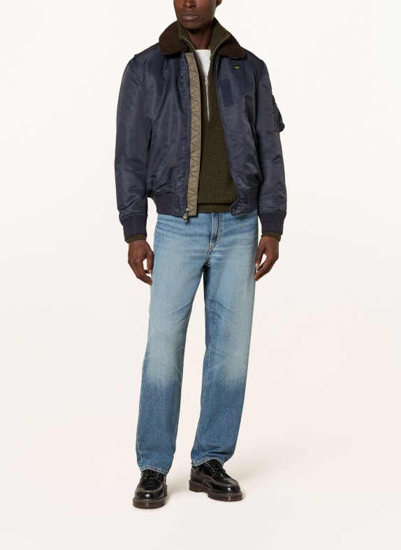 Blauer Blouson MARSHALL med DUPONT™ SORONA®-isolering MÖRKBLÅ
