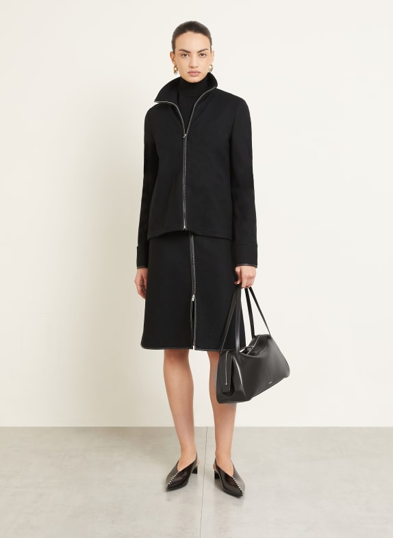 JIL SANDER Jacke SCHWARZ