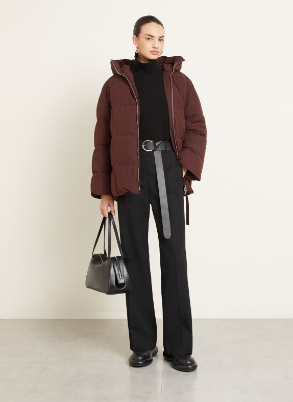 JIL SANDER doudoune ROUGE FONCÉ