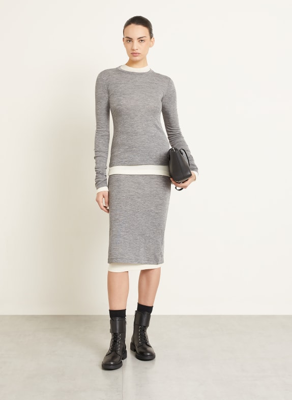 JIL SANDER 2-pack longsleeves GRIJS / ECRU
