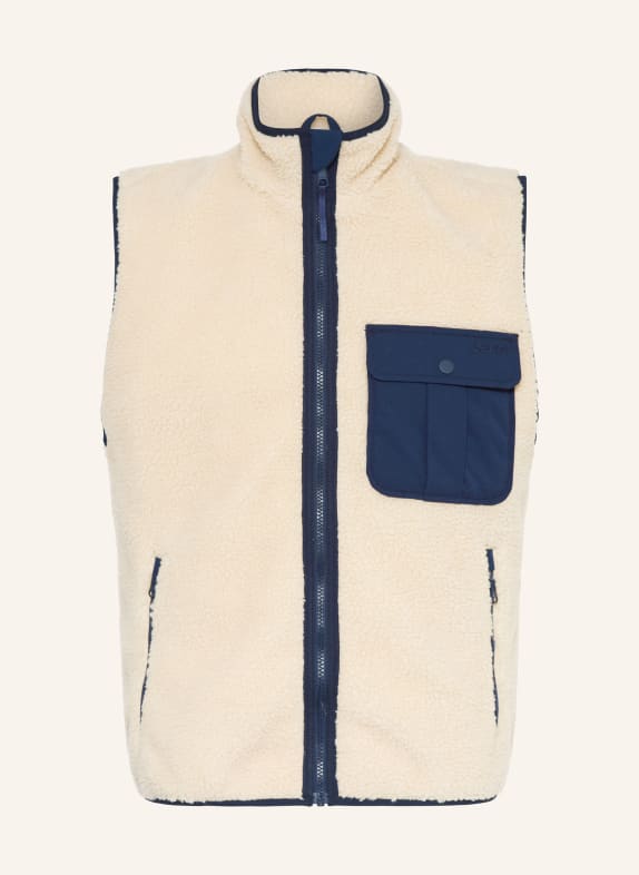 Levi's® Teddyfell-Weste JOONIE ECRU / DUNKELBLAU