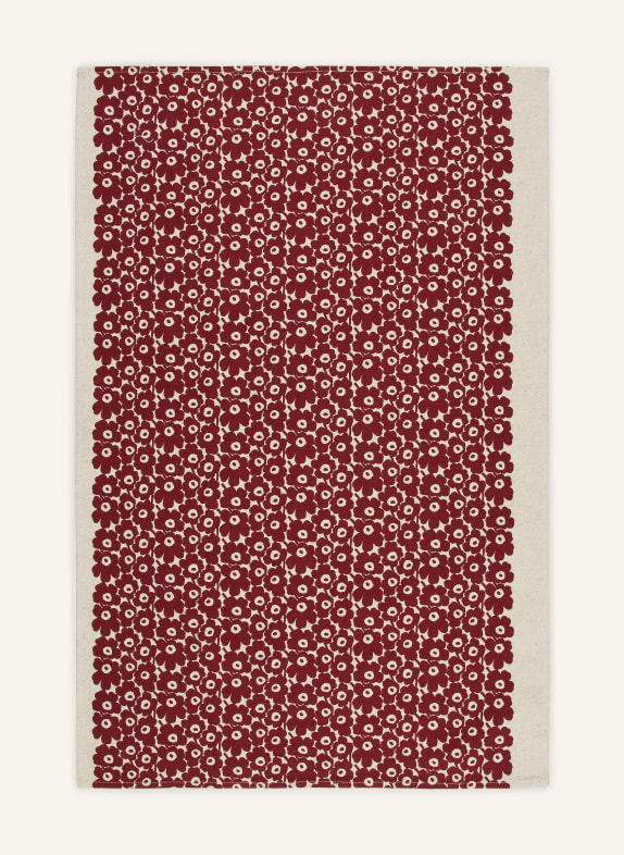 marimekko Utěrka PIKKUINEN UNIKKO TMAVĚ ČERVENÁ / BÍLÁ