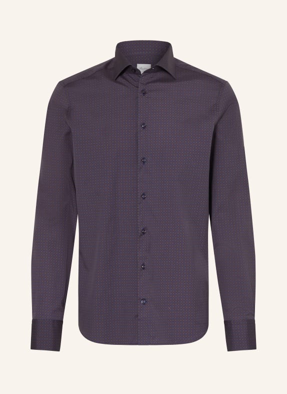 Stenströms Hemd Slimline Fit DUNKELBLAU / ROT / ORANGE