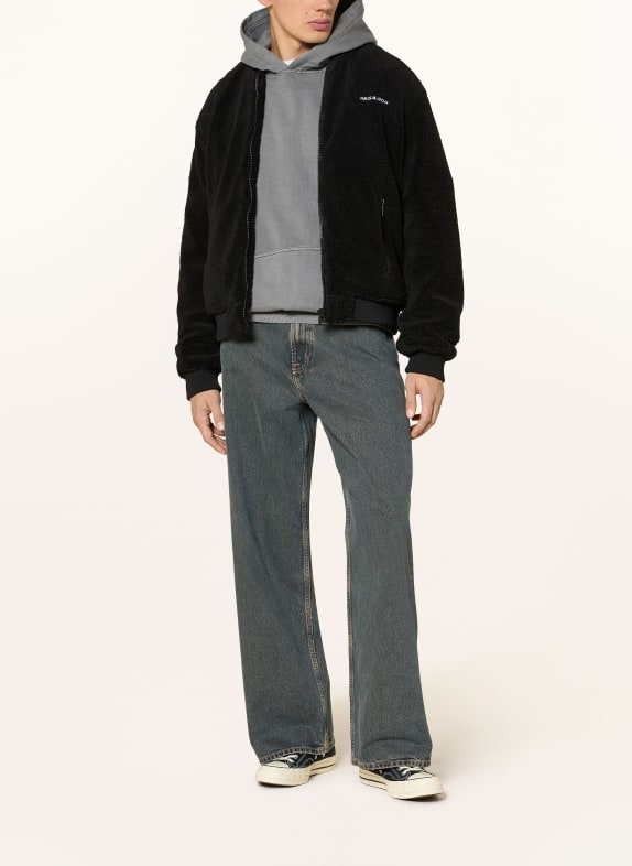 PEGADOR Teddyfell-blouson EMBER ZWART