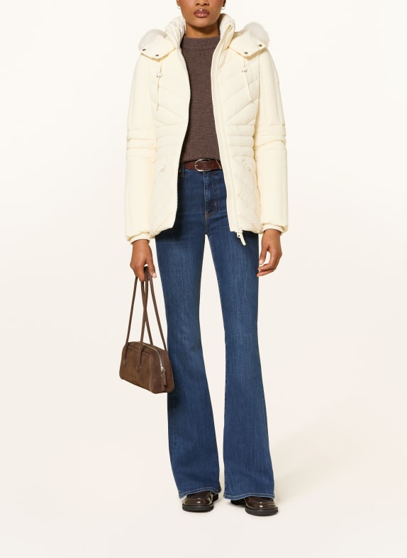 Mackage Daunenjacke mit abnehmbarer Kapuze CREME