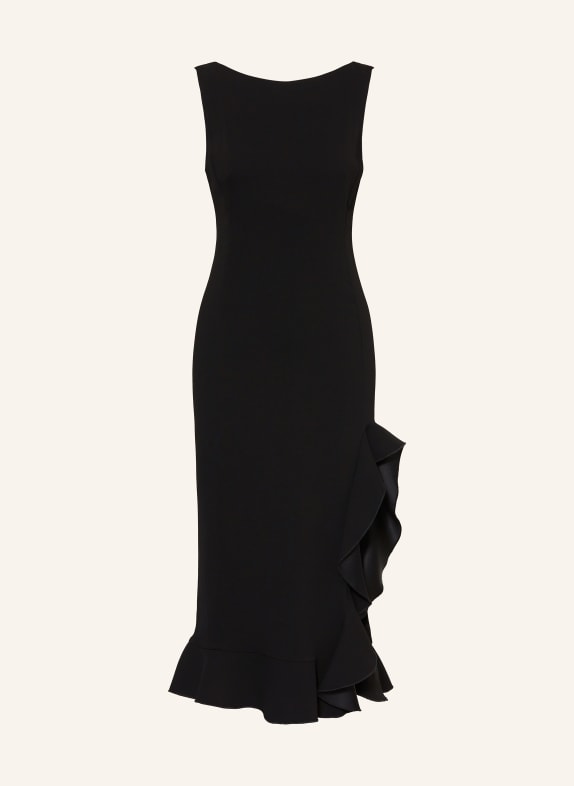 PINKO Kleid mit Volants SCHWARZ